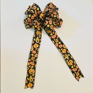 Handmade Halloween Wreath Bow